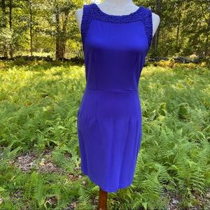 NEW DARLING LONDON DRESS MINI INDIGO BLUE SLEEVELESS SHEATH S fits XS NWT